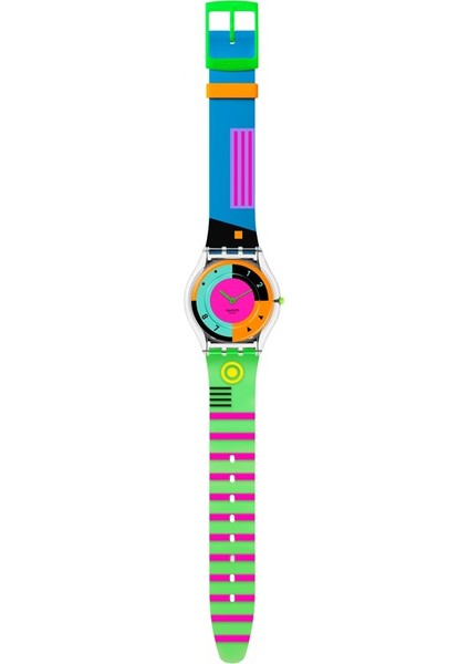 SS08K119 Swatch Neon Hot Racer Bayan Kol Saati