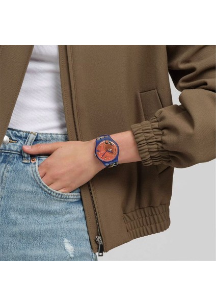 SO29Z136 Swatch Miro's Women & Bird In The Moonlight Unisex Kol Saati