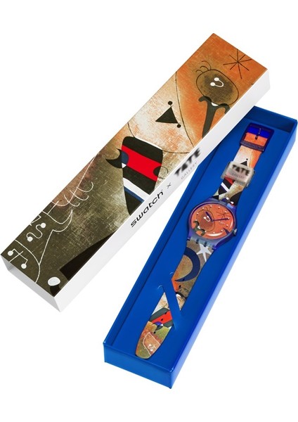 SO29Z136 Swatch Miro's Women & Bird In The Moonlight Unisex Kol Saati