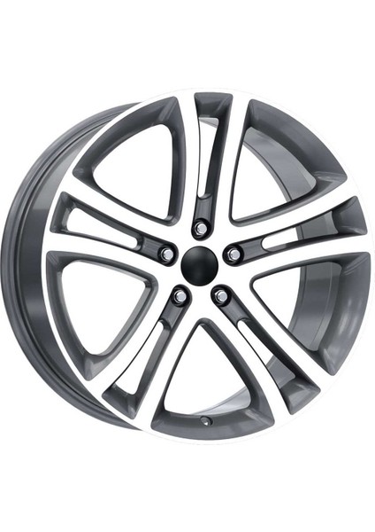 19 Inç 5X112 Savannah Gun Metal Elmas Kesim Jant Modeli Volkswagen Seat Skoda (4 Adet)