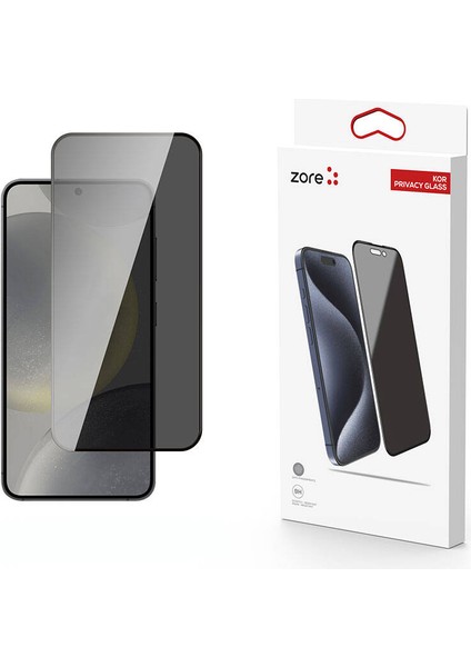 Noktaks - ZORE Samsung Galaxy S24 - Ekran Koruyucu Kor Privacy Hayalet Cam Ekran Koruyucu - T31129