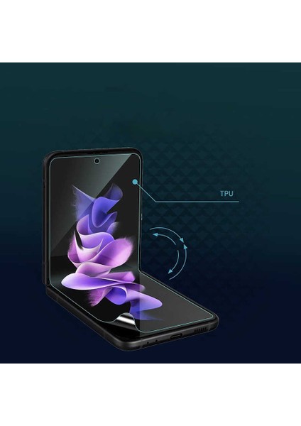 - Samsung Galaxy Z Flip 4 - Ön ve Arka Kasa Koruyucu Narr Tpu Ön ve Arka Koruyucu Jelatin - T23930 fırsatları