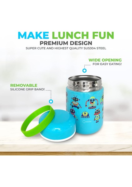 Çocuklar Yalıtımlı Çorba Öğle Yemeği Yalıtımlı Paslanmaz Çelik Geniş Ağızlı Kavanoz Kızlar Yürüyor Okul Öncesi Sızdırmaz Kolay Kavrama Termal Vakum Mühürlü 10 Oz (Robot) (Yurt Dışından) modelleri