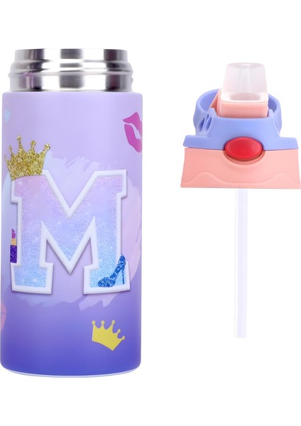 ， Çocuk Yalıtımlı Su Şişesi 12 Oz Paslanmaz Çelik Çift Duvar Yürüyor Su Şişesi Çocuk Su Şişesi Öğrenci Erkek Kız Bpa Içermeyen 1 Parça Pembe Unicorn) (Yurt Dışından)