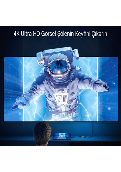 4K Hdmi Dönüştürücü CE/FC/ROHS Lisanslı Adaptör Hdmi Dönüştürücü Type-C Girişli