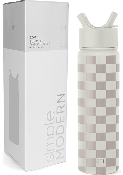 ，，çocuklar Için Saman Kapaklı Su Şişesi Vakum Yalıtımlı Paslanmaz Çelik Metal Termos Yeniden Kullanılabilir Sızdırmaz Bpa Okulu 18 Oz (Yurt Dışından)