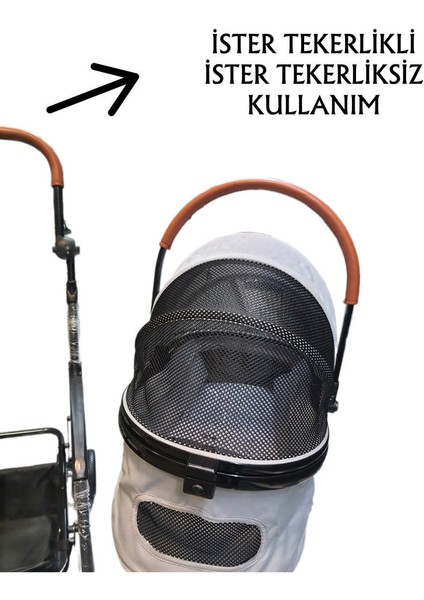 Evcil Hayvan Arabası 76,5X48X99cm Gri Max 15 kg modelleri