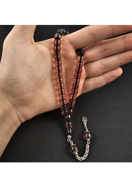 Şükrü Baba Usta Işçilikli Sıkma Kehribar Tesbih