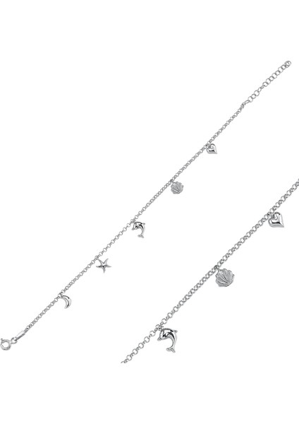 Figürlü Sallantılı Doç Zincirli Şans Bilekliği