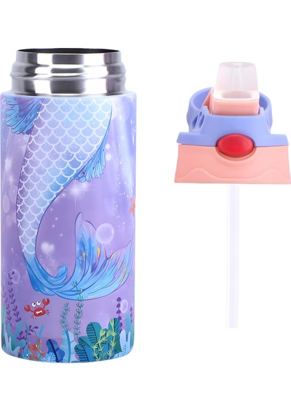 ， Çocuk Yalıtımlı Su Şişesi 12 Oz Paslanmaz Çelik Çift Duvar Yürüyor Su Şişesi Çocuk Su Şişesi Öğrenci Erkek Kız Bpa Içermeyen 1 Parça Pembe Unicorn) (Yurt Dışından)