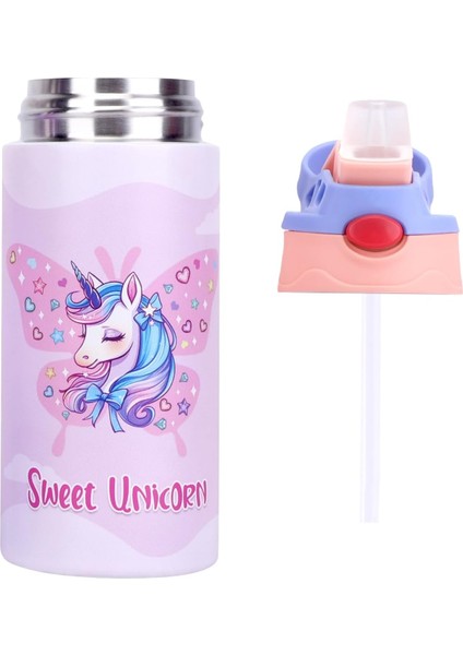， Çocuk Yalıtımlı Su Şişesi 12 Oz Paslanmaz Çelik Çift Duvar Yürüyor Su Şişesi Çocuk Su Şişesi Öğrenci Erkek Kız Bpa Içermeyen 1 Parça Pembe Unicorn) (Yurt Dışından) fiyatları