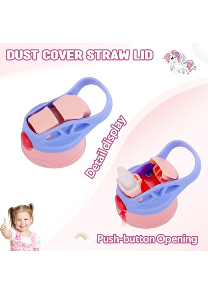 ， Çocuk Yalıtımlı Su Şişesi 12 Oz Paslanmaz Çelik Çift Duvar Yürüyor Su Şişesi Çocuk Su Şişesi Öğrenci Erkek Kız Bpa Içermeyen 1 Parça Pembe Unicorn) (Yurt Dışından) fırsatları