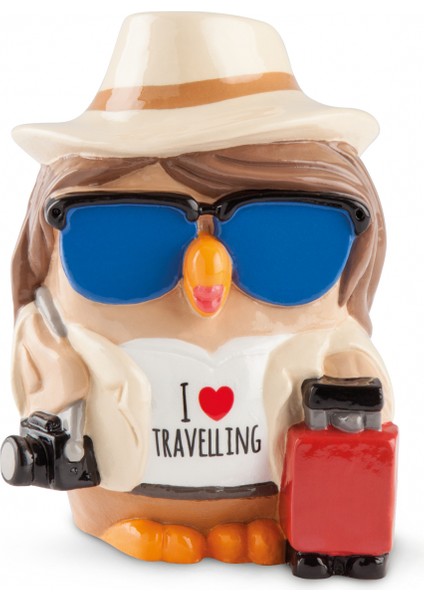 Miti E Leggende Goofi I Love Travelling Kumbara 8 cm x 10 cm