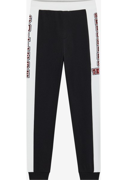B Lw Fleece Jogger Sweatpant Büyük Erkek Çocuk Siyah Eşofman Altı SK242051-001