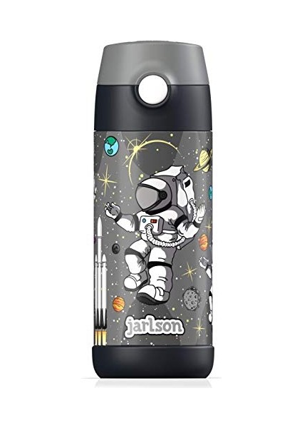 ， Çocuk Paslanmaz Çelik Hasır Su Şişesi 350ML – Bpa Free – Sızdırmaz – Okul ve Kreşler Için Yalıtımlı Su Şişesi (Yurt Dışından)