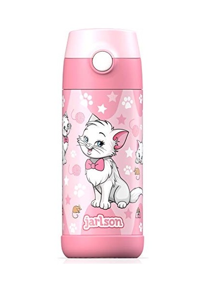 ， Çocuk Paslanmaz Çelik Hasır Su Şişesi 350ML – Bpa Free – Sızdırmaz – Okul ve Kreşler Için Yalıtımlı Su Şişesi (Yurt Dışından)