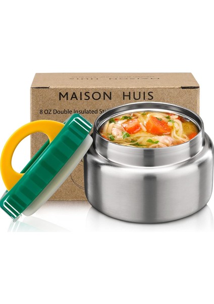 ， Oz Çorba Yalıtımlı Geniş Ağızlı Vakum Yalıtımlı Sıcak ve Soğuk Yiyecekler Için Kavanoz Sızdırmaz Paslanmaz Çelik Okul Gezileri Için Çocuk Öğle Yemeği Kabı (Pembe) (Yurt Dışından)