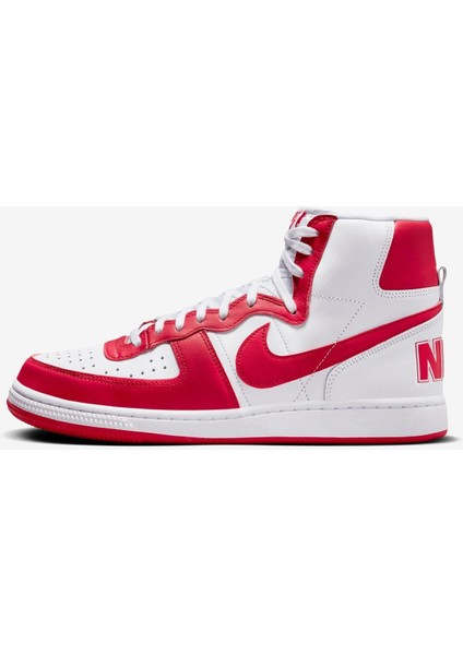 Terminatör High Sneaker White Red Lethar Hakiki Deri Erkek Günlük Spor Ayakkabı Beyaz Kırmızı modelleri
