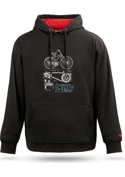 Bisikletçi Tasarım Kapşonlu Sweatshirt, Tasarım Sweatshirt Hoodie