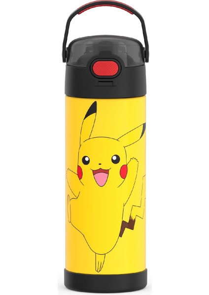 ， Geniş Ağızlı Kapaklı 16 Oz Paslanmaz Çelik Vakumlu Termos Neon Mor (Yurt Dışından)