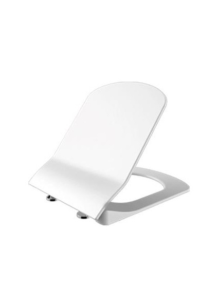 Elegant Duroplast Metal Menteşeli Klozet Kapağı Beyaz