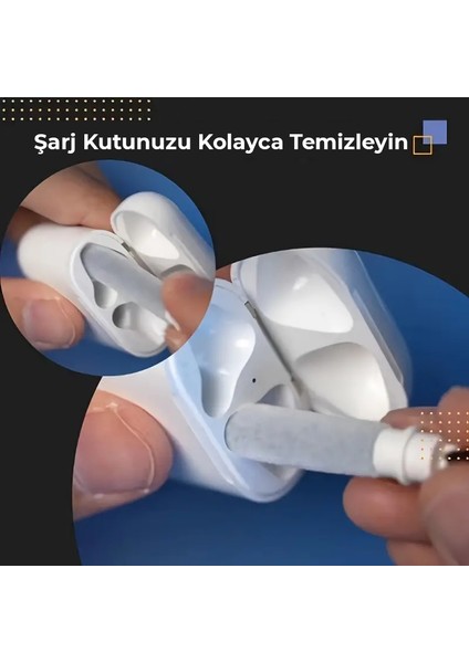 Çift Başlıklı Temizleme Kalem Seti - Airpods, Kablosuz Cihazlar Ve Dizüstü Bilgisayarlar Için