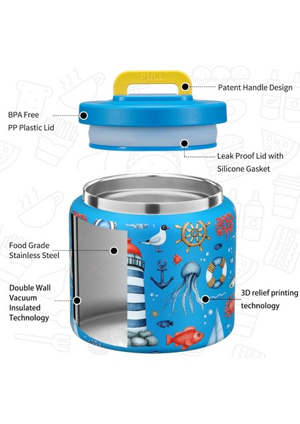 ，，13.5 Oz Çorba Yalıtımlı Geniş Ağızlı Vakum Yalıtımlı Gıda Kavanoz Sızdırmaz Paslanmaz Çelik Sıcak ve Soğuk Gıda Için Gıda Yalıtımı Çocuk Gıda Öğle Yemeği Çorba Kabı (Yurt Dışından) modelleri