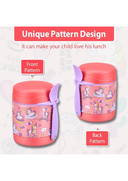 ， 10 Oz Çorba Yalıtımlı Öğle Yemeği Yalıtımlı Çocuk Maması Kaşıklı Kavanoz Yalıtımlı Gıda Kabı Sızdırmaz Paslanmaz Çelik Geniş Ağızlı Öğle Yemeği Kavanozu (-Benzersiz Ma) (Yurt Dışından) fiyatları