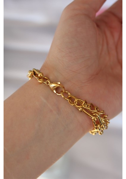 316L Çelik Gold Renk Tiffany Bileklik - TJ-BB6086 fiyatları