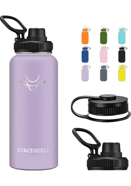 ，çocuk Yalıtımlı Vakumlu Su Şişesi Hasır Kapaklı Paslanmaz Çelik Su Şişesi Erkekler ve Kızlar Için Sızdırmaz Hafif Çevre Dostu (550ML) (Yurt Dışından)