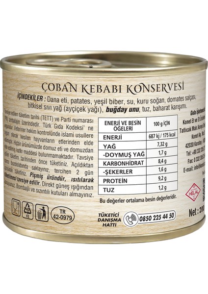 Çoban Kebabı 200g - Pratik Ve Lezzetli Hazır Yemek