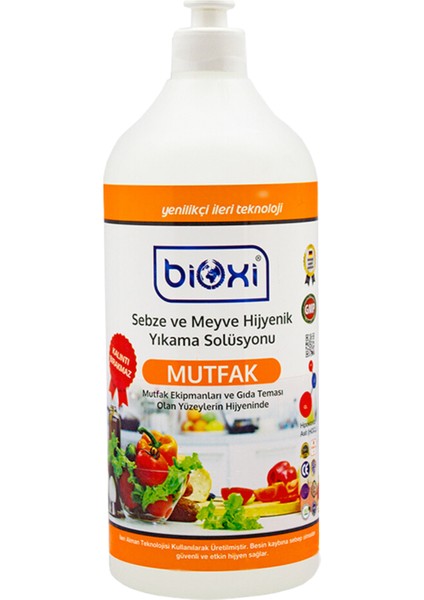 Bioxi® Sebze Meyve Yıkama Solüsyonu 1 Lt