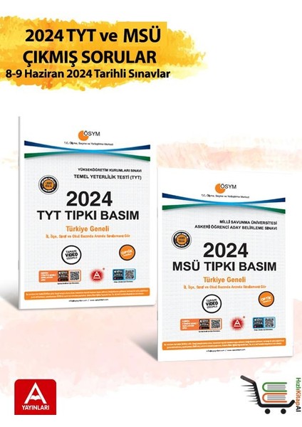 2024 TYT ve MSÜ Çıkmış Sorular 2024 Tıpkı Basımlar