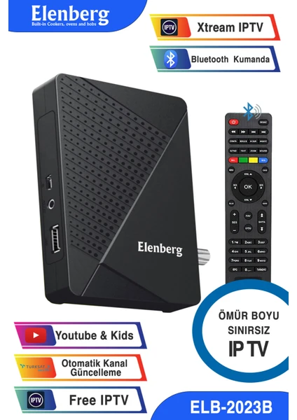 Internet Tv Destekli Bluetooth Kumandalı Full Hd Uydu Alıcı