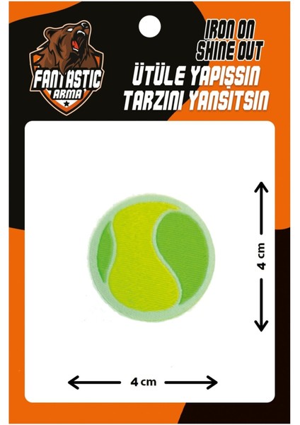 Ütü ile Yapışan Dokuma Arma Patch Tenis Topu Modeli