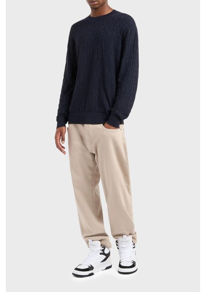 Logolu Regular Fit Bisiklet Yaka Kazak Erkek Kazak 6DZM1R ZM4DZ 1510 modelleri