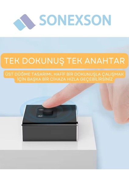 2 Port Çift Yönlü HDMI Switch Splitter Ekran Monitör Çoklayıcı Çoğaltıcı