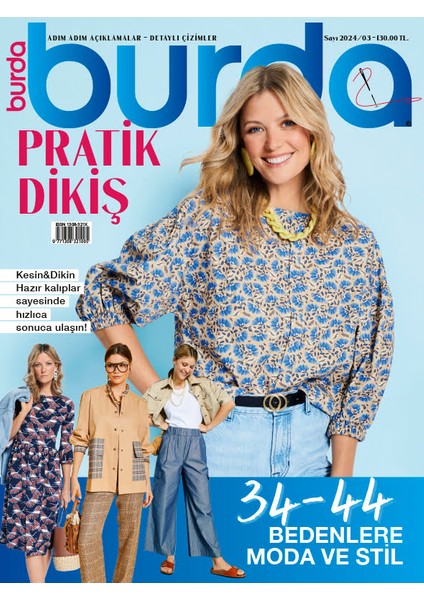 Burda Dergi Pratik Dikiş 3. Sayı - 2024