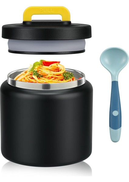 13.5 Oz Çocuklar Sıcak ve Soğuk Gıda Termos Öğle Yemeği Kabı Termal Sızdırmaz Vakum Paslanmaz Çelik Geniş Ağızlı Öğle Yemeği Çorba Izolatörü (Denizkızı) (Yurt Dışından)