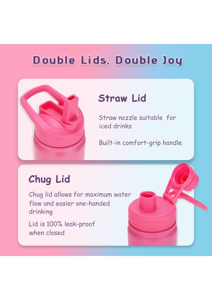 ，，yalıtımlı Çocuk Su Şişesi 12 Oz Paslanmaz Çelik Su Şişesi Çocuklar Için Saman Kapaklı Kızlar, Erkekler Için (Punch/yeşil) (Yurt Dışından) fırsatları