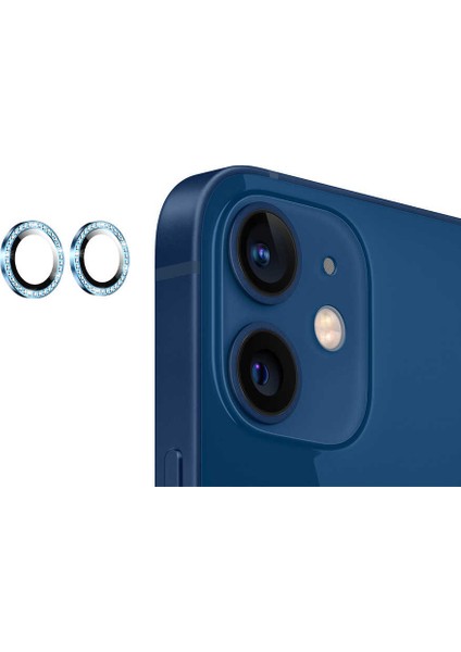 - Apple iPhone 12 Mini - Kamera Lens Koruyucu CL-06 - Mavi - T19634 fırsatları