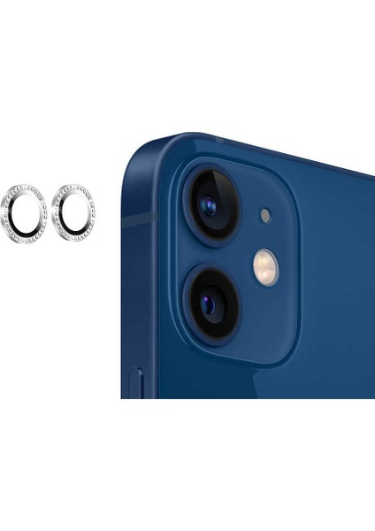 - Apple iPhone 12 Mini - Kamera Lens Koruyucu CL-06 - Mavi - T19634 indirimleri