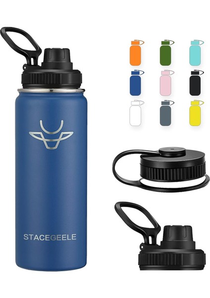 ，，çocuk Yalıtımlı Vakumlu Su Şişesi Hasır Kapaklı Paslanmaz Çelik Su Şişesi Erkekler ve Kızlar Için Sızdırmaz Hafif Çevre Dostu (550ML) (Yurt Dışından)