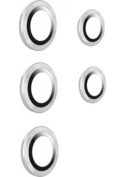 - Samsung Galaxy S23 Ultra - Kamera Lens Koruyucu Cam koruma - Gümüş - T26104