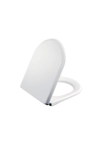 Amasra Duroplast Plastik Menteşeli Klozet Kapağı Beyaz