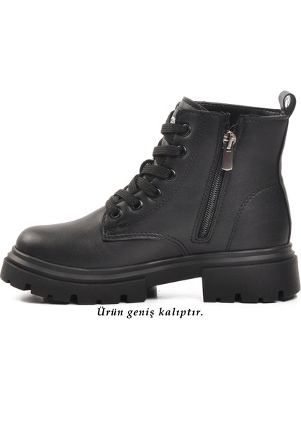 24106-F Siyah Geniş Kalıp Içi Polarlı Çocuk Bot fiyatları