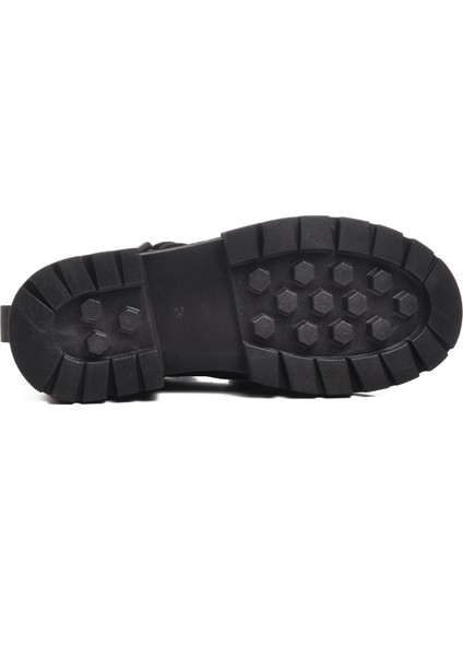 24106-F Siyah Geniş Kalıp Içi Polarlı Çocuk Bot indirimleri