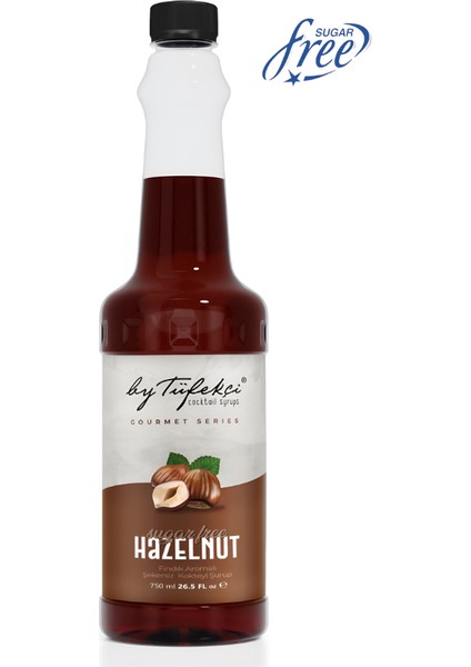 Gourmet Series Fındık Aromalı Şekersiz Kokteyl, Pasta ve Kahve Şurubu 750 ml Doğal Aroma