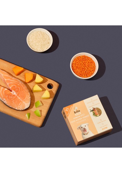 Fresh Somon Etli x 6 (1,5 Kg) - Tüm Köpek Irkları için Uygundur