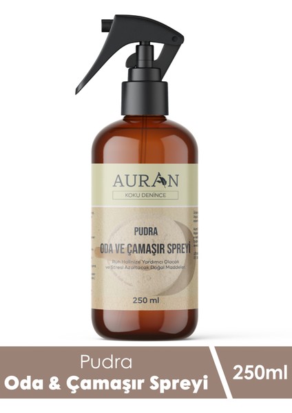 Pudra Parfümlü Oda ve Çamaşır Spreyi Ortam ve Kumaş Kokusu Powder Room Spray 250ml